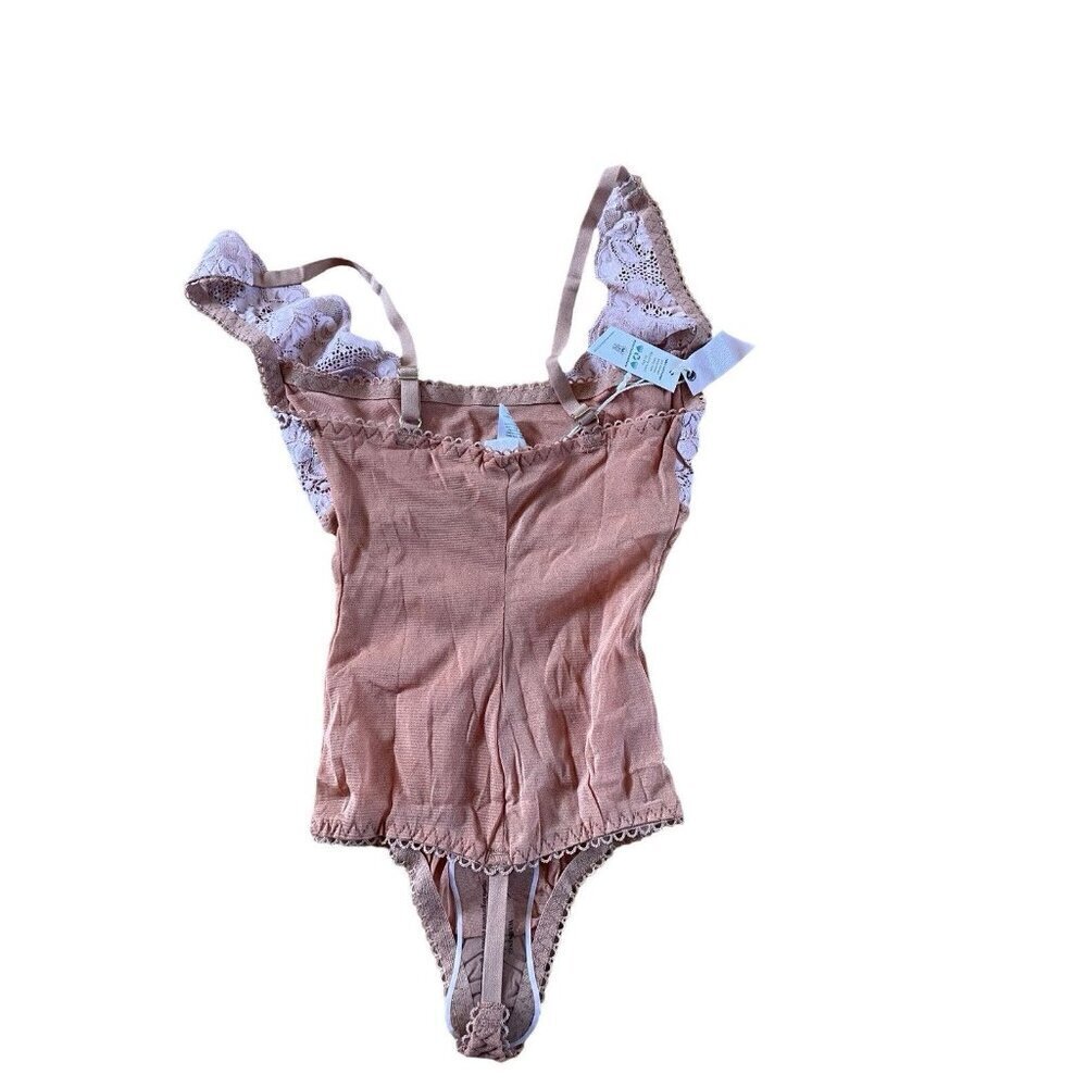 WE ARE HAH U UP free people Bodysuit Bundle Blue Brown - XS - NWT - Picture 6 of 12